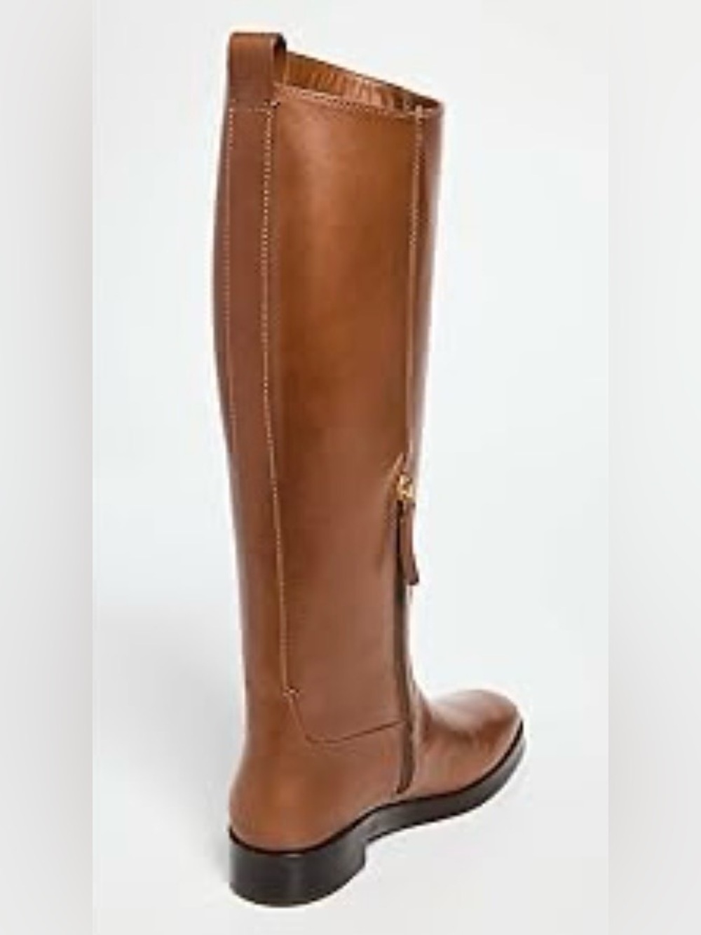 Tory Burch Tall Leather Riding Boots in Cognac, brand new never used - Picture 2 of 4